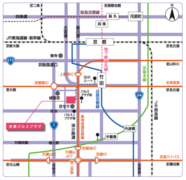 パルスプラザ　地図